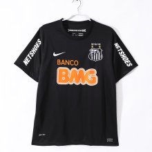 2012-2013 Santos FC Black Retro Soccer Jersey