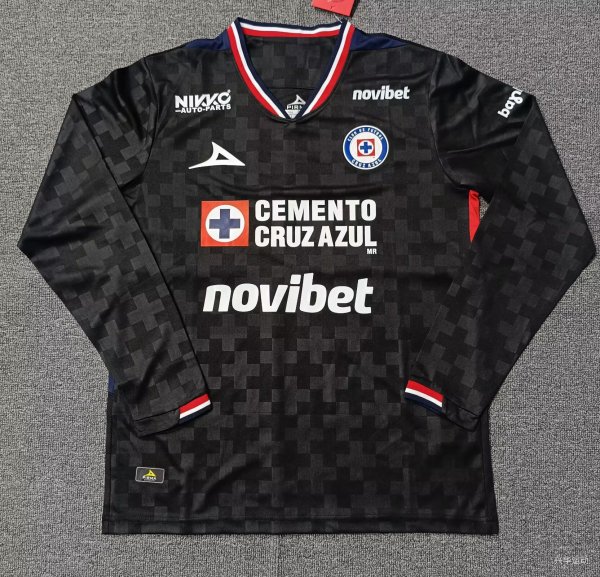 25-26 Cruz Azul Third Long Sleeve Fans Soccer Jersey 1:1 Thai Quality
