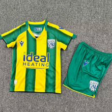 25-26 West Bromwich Away Kids Soccer Jersey 1:1 Thai Quality