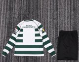 2001-2003 Sporting Lisbon Home Long sleeves Kids Retro Soccer Jersey