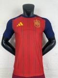 2026 World Cup Spain Home Player Version Soccer Jersey