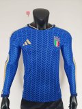 25-26 Italy Home Long sleeves Player Version Soccer Jersey*长袖球员