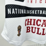 2026 BULLS White Retro High Quality Casual T-Shirt #MN