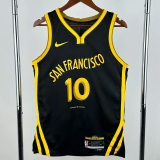 23-24 WARRIORS BUTLERIII #10 Black City Edition Top Quality Hot Pressing NBA Jersey (V领)