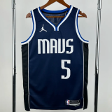 22-23 Dallas Mavericks RUSSELL #5 Royal blue Top Quality Hot Pressing NBA Jersey (Trapeze Edition)飞人版