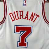 23-24 ROCKETS DURANT #7 White City Edition Top Quality Hot Pressing NBA Jersey