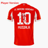 25-26 Bayern MUSIALA 10 Special Edition Player Version Soccer Jersey（印10星）