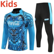 25-26 Napoli High Quality Kids Half Pull Tracksuit