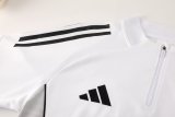 2025 AD White Half Pull Tracksuit