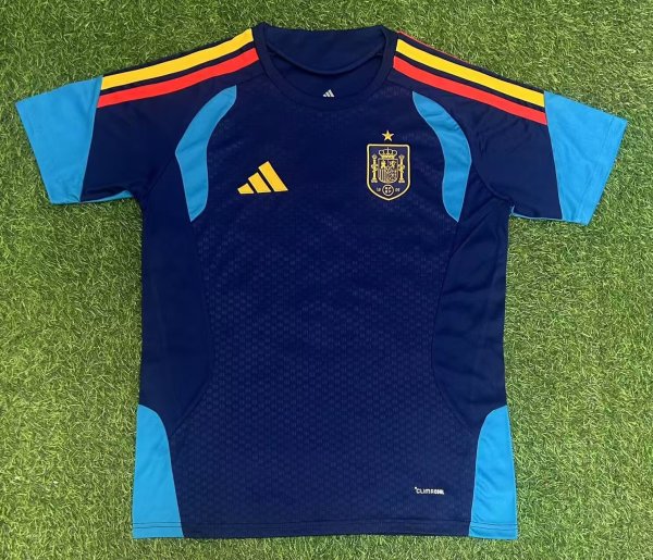 25-26 Spain Blue Fans Training shirts