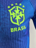 25-26 Brazil Away Long Sleeve Player Version Soccer Jersey (长袖球员)*带星