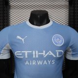 2026 Man City Home Player Version Soccer Jersey