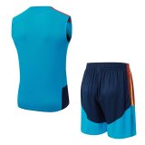 2026 Spain Blue High Quality Player Version Tank Top And Shorts Suit (球员套装)