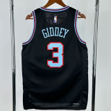 25-26 BULLS GIDDEY #3 Black City Edition Top Quality Hot Pressing NBA Jersey