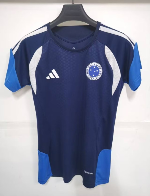 25-26 Cruzeiro Blue Women Training shirts (女)
