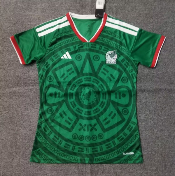 2026 World Cup Mexico Home Women Fans Soccer Jersey (女)