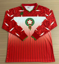 1994-1995 Morocco Home Long Sleeve Retro Soccer Jersey