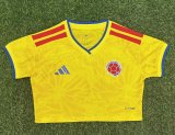 2026 Colombia Home Women Player Version Cheerleading Short-sleeved (女)