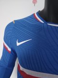 26-27 France Blue Special Edition Long Sleeves Player Version Soccer Jersey
