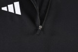 2026 AD Black Kids Half Pull Tracksuit