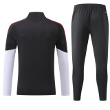 2026 AD Black Kids Half Pull Tracksuit