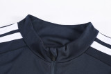 2026 AD Blue Kids Half Pull Tracksuit