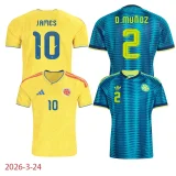 2026 Colombia Away Women Fans Soccer Jersey (女)