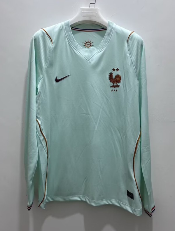 2026 World Cup France Away Long sleeves Fans Soccer Jersey (长袖)