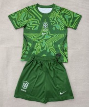 2026 Brazil Green GoalKeeper Adult Suit