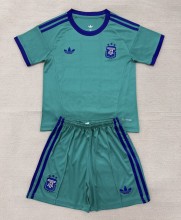 2026 Argentina Green GoalKeeper Kids Soccer Jersey