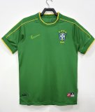 1998 Brazil Green Retro Soccer Jersey