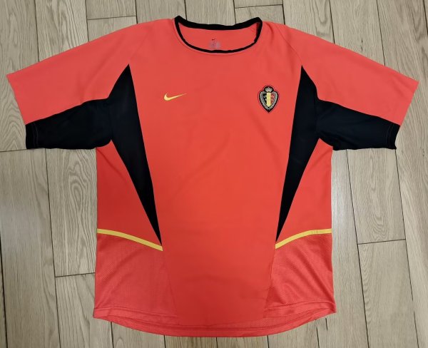 2002 Belgium Home Retro Soccer Jersey