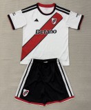 26-27 River Plate Home Kids Soccer Jersey