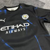 26-27 Man City Blue Short sleeves Loose And Thickened Hoody