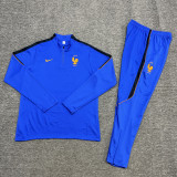 26-27   France High Quality Kids Half Pull Tracksuit