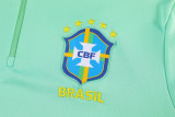 26-27  Brazil High Quality Kids Half Pull Tracksuit