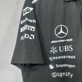 2026 F1 Benz New Pattern Short Sleeve Racing Suit