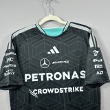 2026 F1 Benz New Pattern Short Sleeve Racing Suit