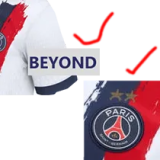 24-25 PSG Away Print 2 Star Champions of Europe 26 Fans Soccer Jersey