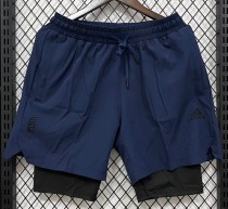 2026 ON Dark blue Casual Double Layer Short Pants