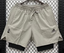 2026 ON Mousy gray Casual Double Layer Short Pants
