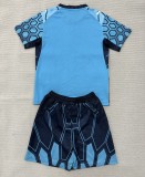 26-27 Marseille Blue GoalKeeper Kids Soccer Jersey