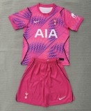 26-27 TOT Pink GoalKeeper Kids Soccer Jersey
