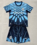 26-27 Marseille Blue GoalKeeper Kids Soccer Jersey