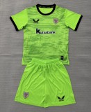 26-27 Bilbao Green GoalKeeper Kids Soccer Jersey