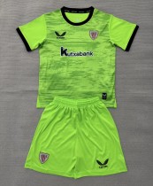 26-27 Bilbao Green GoalKeeper Kids Soccer Jersey