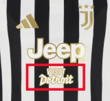 26-27 JUV Home Embroidered Version Fans Soccer Jersey