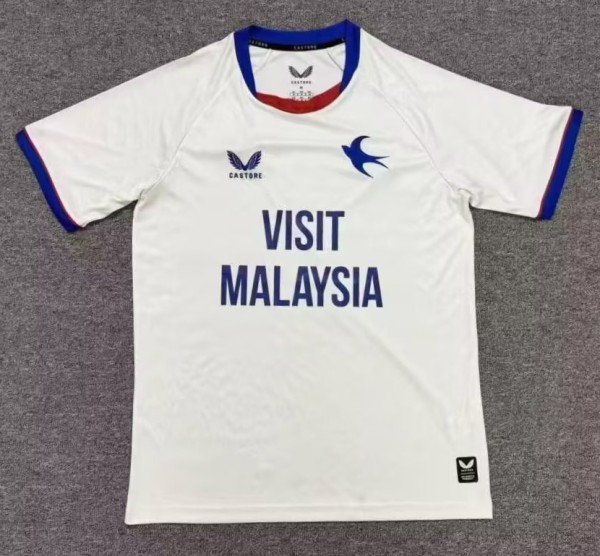 26-27 Cardiff City Away Fans Soccer Jersey