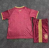 2026 World Cup Spain Third Kids Soccer Jersey (With 2 Star)*两颗星
