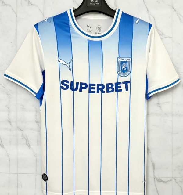 26-27 CS Universitatea Craiova Home Fans Soccer Jersey